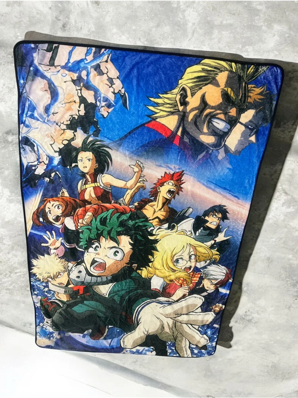 Manta de forro polar suave y acogedora de anime My Hero Academia, 60 x 40 cm, RA